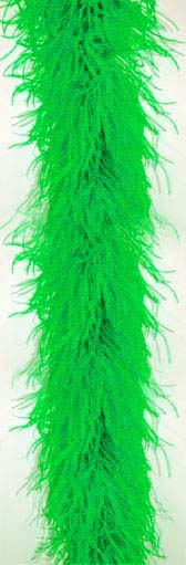 Ostrich feather boa 4 ply - #29 LIME GREEN